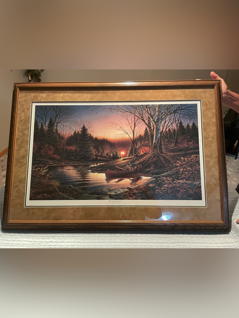 Terry Redlin “Morning Solitude” Limited Edition Landscape signed and appraised